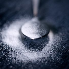 spoonful of granulated white sugar