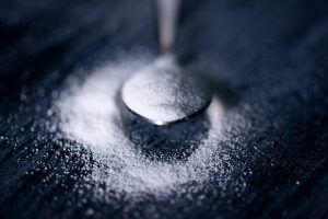 spoonful of granulated white sugar