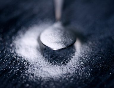 spoonful of granulated white sugar