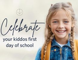 Giggle back to school call out graphic