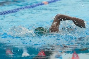 Person swimming