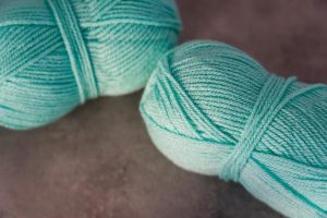 Teal yarn
