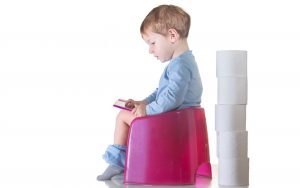 Child getting potty trained