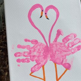 Summer flamingo craft