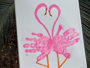 Summer flamingo craft