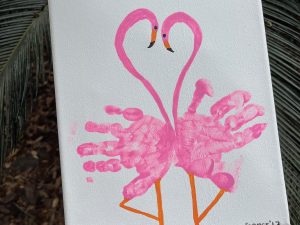 Summer flamingo craft