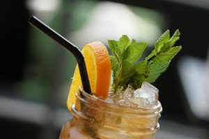 Glass of iced tea
