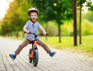 Child riding bike