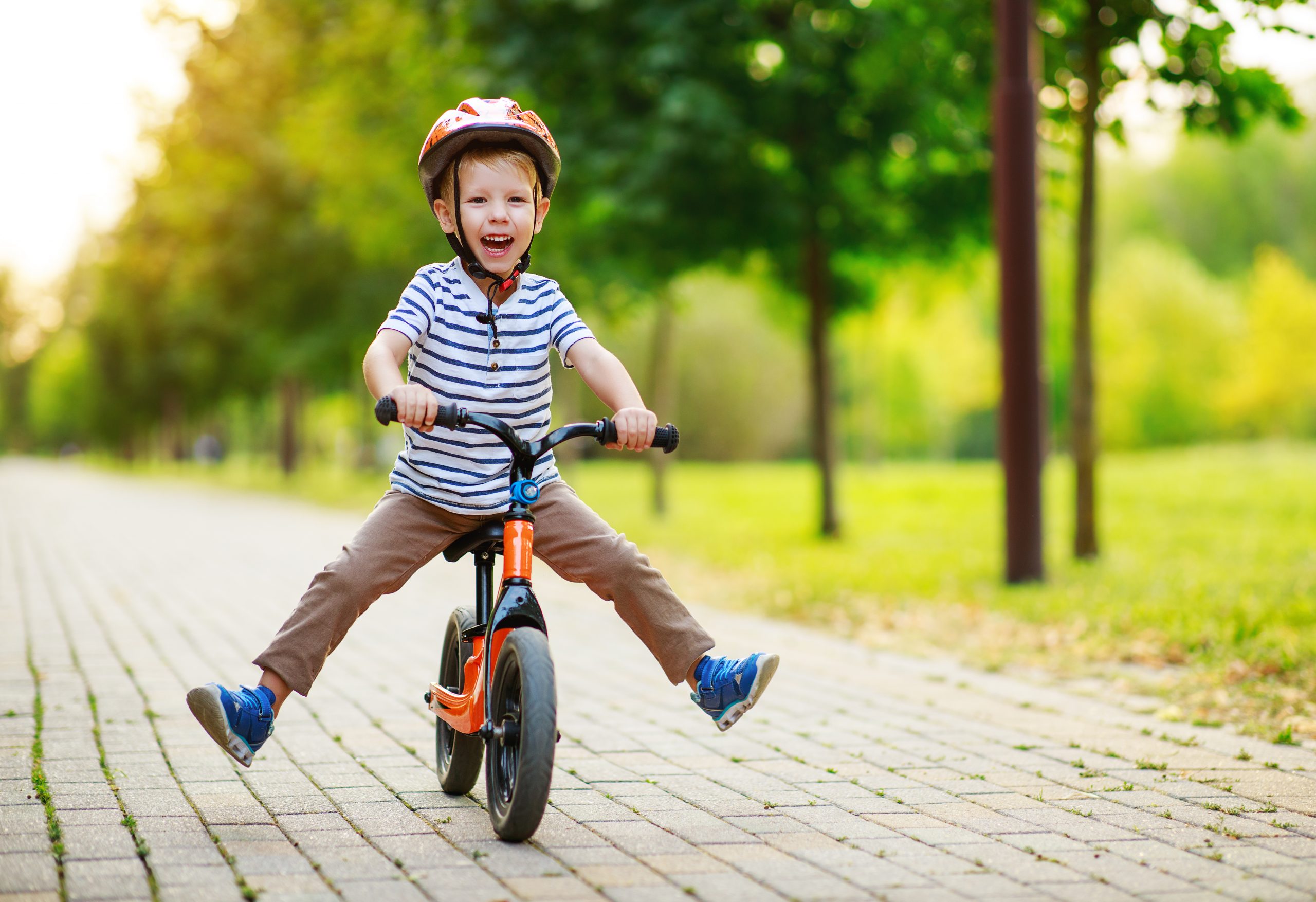 Child riding bike