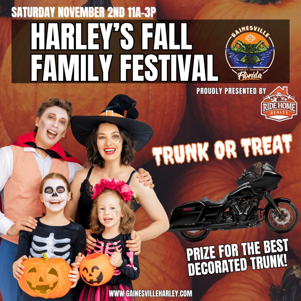 Gainesville Harley Fall Family Festival & Trunk or Treat - Giggle Magazine