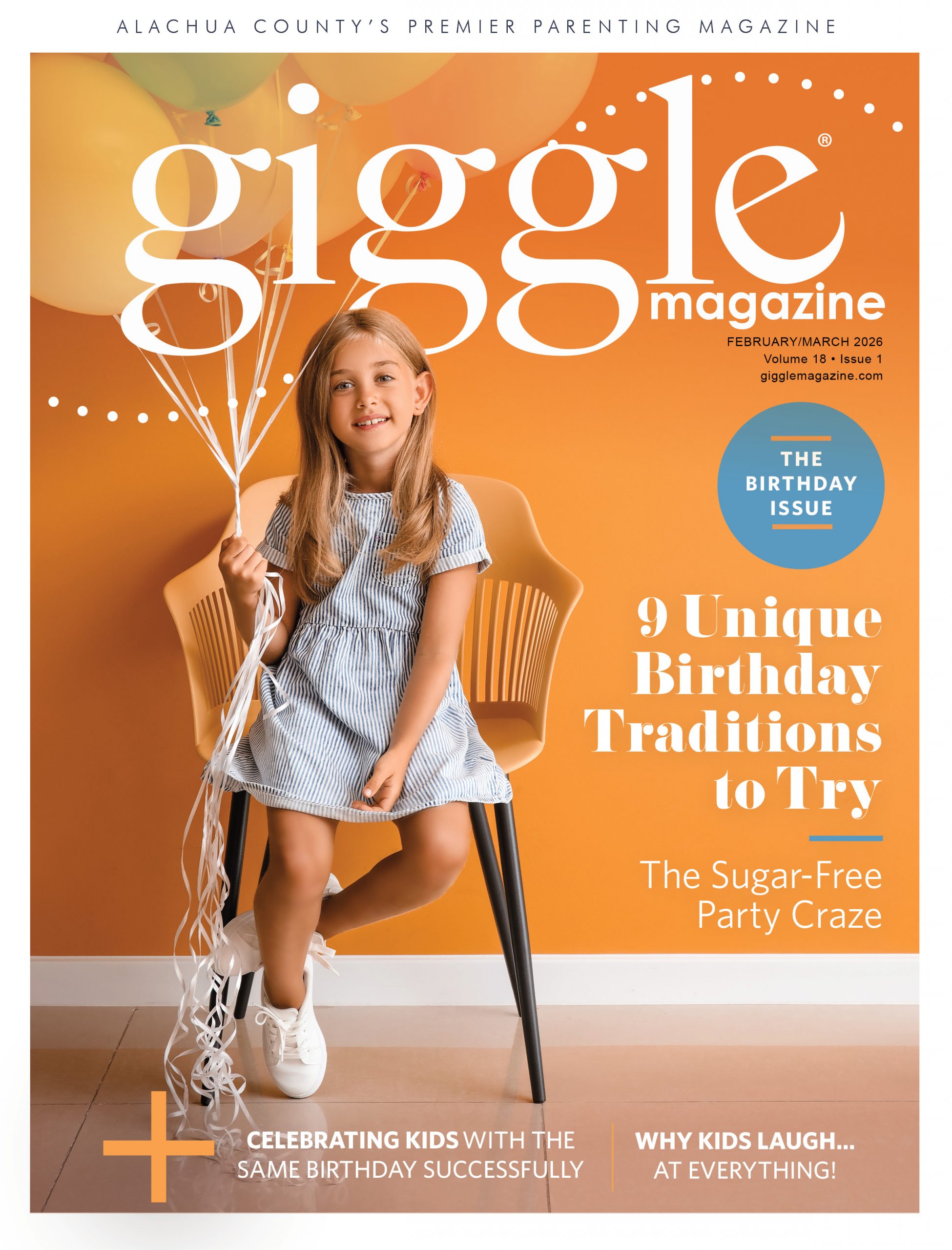 Giggle Magazine Feb/March Cover